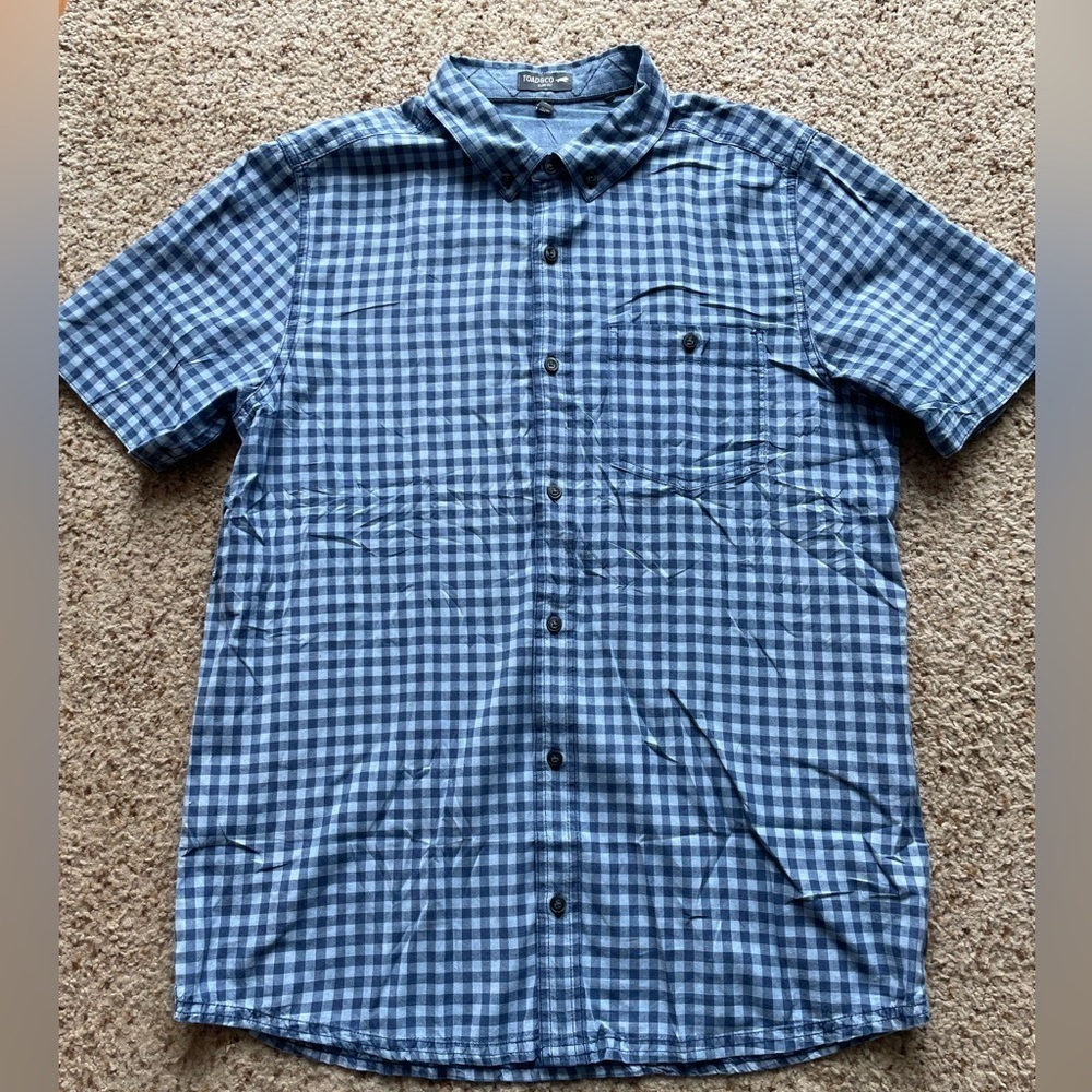 Toad and Co 100% organic cotton button down size L